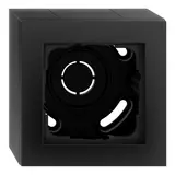 GIRA 106109 surface-mounted housing with frame E2 1-fold | matt black