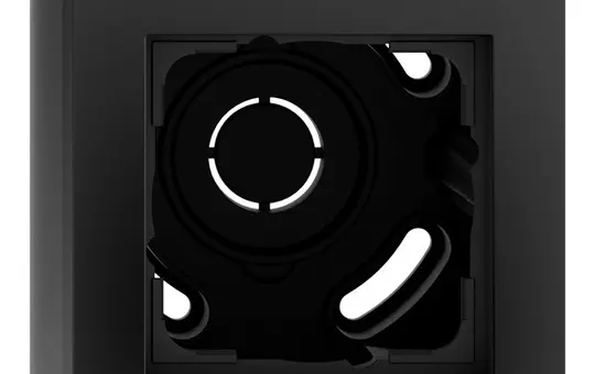 GIRA 106109 surface-mounted housing with frame E2 1-fold | matt black