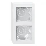 GIRA 106229 surface-mounted housing with frame E2 2-fold | pure white shiny