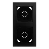 GIRA 106209 surface-mounted housing with frame E2 2-fold | matt black