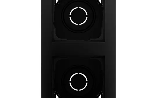 GIRA 106209 surface-mounted housing with frame E2 2-fold | matt black