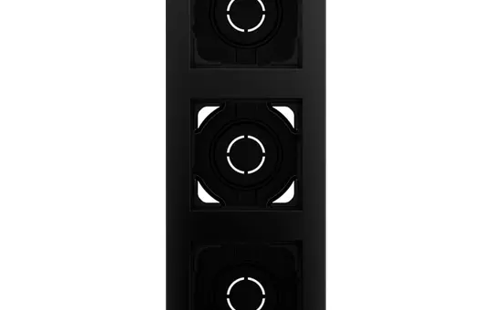 GIRA 106309 surface-mounted housing with frame E2 3-fold | matt black