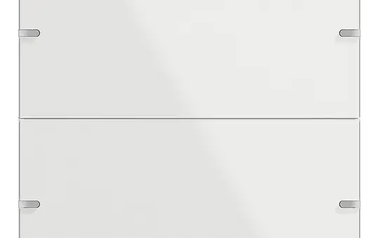 GIRA 502212 rocker set for pushbutton sensor 4 2-fold | glass white