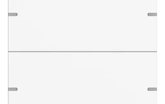 GIRA 5022927 rocker set for pushbutton sensor 4 2-fold | pure white matt