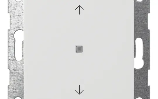 GIRA 517203 KNX pushbutton system 55 1-fold, arrows | pure white shiny