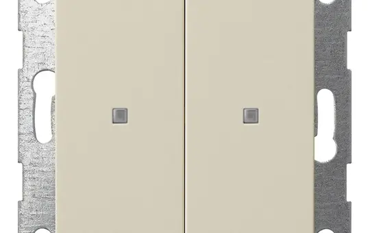 GIRA 517301 KNX pushbutton system 55 2-fold | creamy white shiny