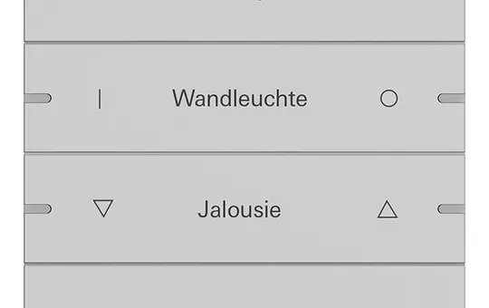 GIRA 5034915 rocker set writable for pushbutton sensor 4 4-fold | gray matt