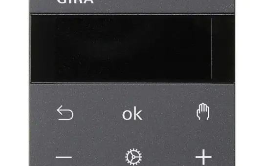 GIRA 539428 room temperature controller S3000 System 55 Display, Bluetooth | anthracite