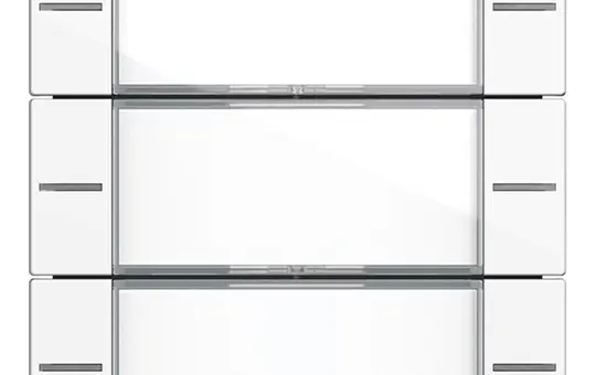 GIRA 577303 descr. Rocker set for pushbutton sensor 4 System 3-fold | pure white shiny