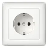 GIRA 444027 SCHUKO socket complete. System 55 1-fold | pure white satin matt