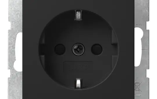 GIRA 4755005 SCHUKO socket system 55 Protection against contact, without claws | matt black