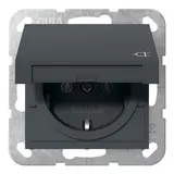 GIRA 445428 SCHUKO socket system 55 Hinged lid | anthracite