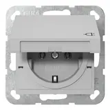 GIRA 4454015 SCHUKO socket system 55 Hinged lid | gray matt
