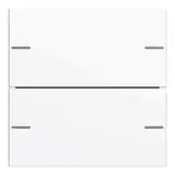 GIRA 575203 rocker set for pushbutton sensor 4 System 55 2-fold | pure white shiny