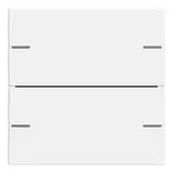 GIRA 575227 rocker set for pushbutton sensor 4 System 55 2-fold | pure white satin matt