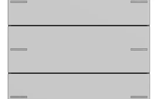 GIRA 5753015 rocker set for pushbutton sensor 4 System 55 3-fold | gray matt