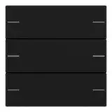 GIRA 5753005 rocker set for pushbutton sensor 4 System 55 3-fold | matt black