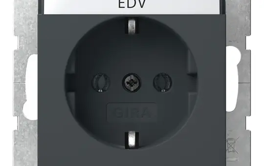 GIRA 445728 desc. SCHUKO socket system 55 standard | anthracite