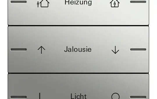 GIRA 5763600 rocker set ind. for touch sensor 4 system 55 3-fold | stainless steel