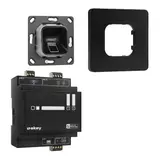 EKEY 203702 fingerprint set xLine flush-mounted | black