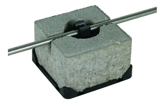 DEHN 253015 roof conductor holder for flat roof Type FB | 100x100 mm