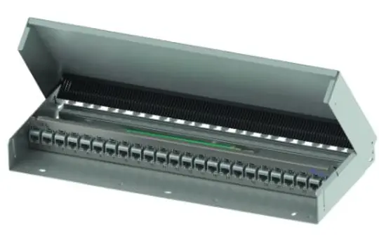 TELEGAERTNER H02025A0260TELEGÄRTNER module carrier for 19-in 24-way, cable routing