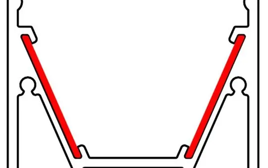 BARTHELME 62399816 CATania reflector tape for 3030 and 3030 Sold by the meter