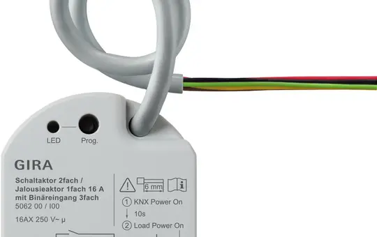 GIRA 506200 KNX blind actuator with binary inputs 1-fold, 3 inputs