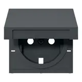 GIRA 492228 cover for SCHUKO socket system 55 Hinged lid | anthracite
