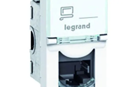 LEGRAND 076551 Mosaic network socket UPT category 5e 1 module | white