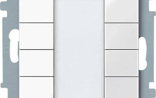 MERTEN 617419 KNX pushbutton sensor Plus System M 4-fold | polar white glossy