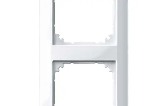 MERTEN 389219 cover frame 1-M 2-fold | polar white glossy