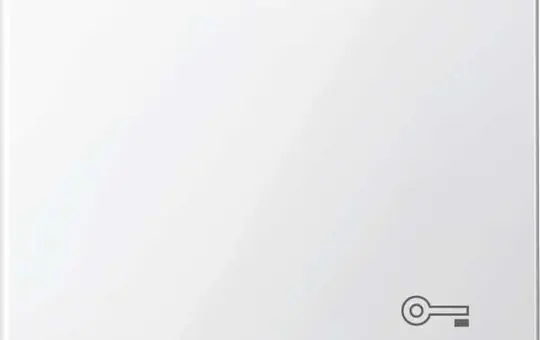 MERTEN MEG3303-0319 descr. Rocker system M 1-fold, key | polar white glossy