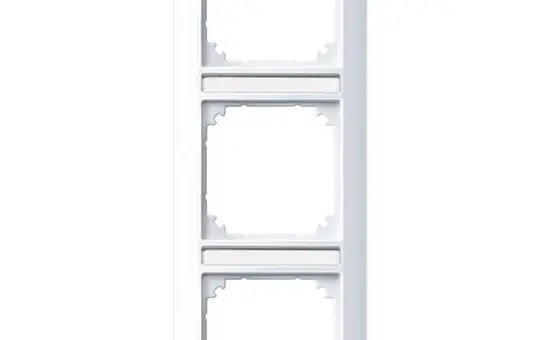 MERTEN 385325 descr. Cover frame 1-M 3-fold, vertical | active white glossy