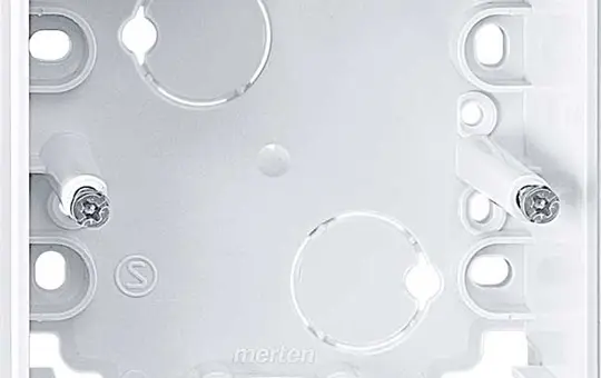 MERTEN 519125 surface-mounted housing 1-M 1-fold | active white glossy
