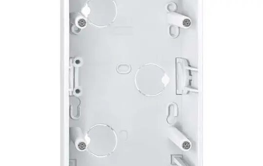 MERTEN 519219 surface-mounted housing 1-M 2-fold | polar white glossy