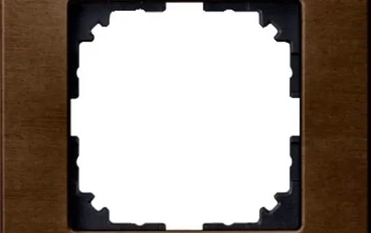 MERTEN MEG4051-3473 cover frame M-Plan real wood 1-fold | walnut