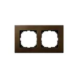 MERTEN MEG4052-3473 cover frame M-Plan real wood 2-fold | walnut