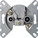 MERTEN 466098 antenna socket 2-fold, TV, continuity, 10 dB