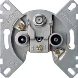 MERTEN 466097 antenna socket 3-fold, SAT, stitch, 2 dB