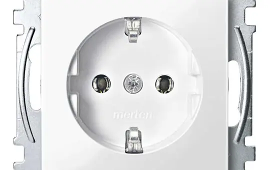 MERTEN MEG2301-0319 SCHUKO socket system M standard | polar white glossy