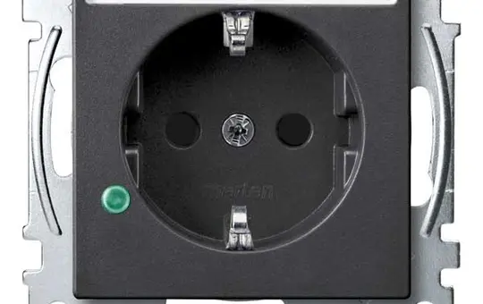 MERTEN MEG2305-0414 SCHUKO socket system M Surge protection | anthracite