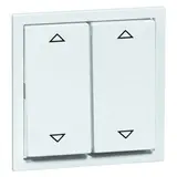 PEHA 00157811 blind rocker AURA 2-fold, 4 arrows | aluminium