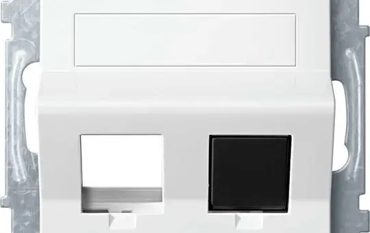 MERTEN MEG4568-0319 inclined outlet system M polar white glossy