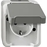 MERTEN MEG2301-8029 SCHUKO socket AQUASTAR 1-fold | light gray