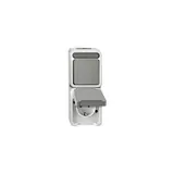 MERTEN MEG3497-8029 surface-mounted combination AQUASTAR 1-fold, button, closer, touch protection | light gray