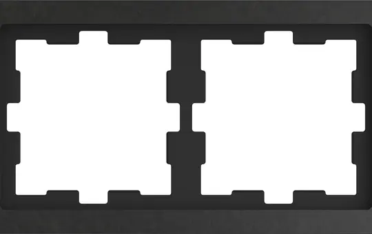 MERTEN MEG4020-6547 D-Life cover frame 2-fold | sanded slate