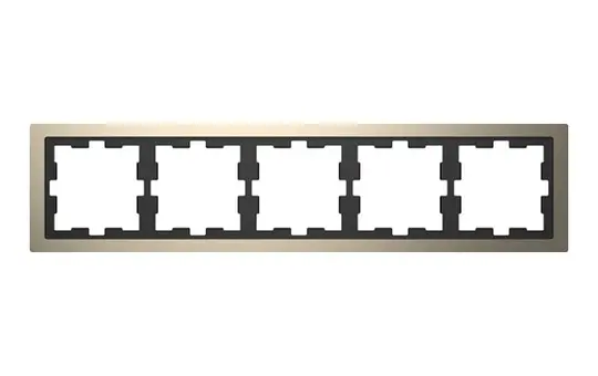 MERTEN MEG4050-6550 cover frame D-Life 5-fold | nickel metallic