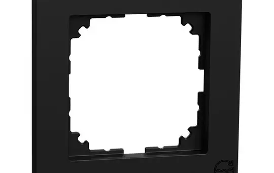 MERTEN MEG4010-3603 cover frame M-Pure OceanPlastic 1-fold | matt black