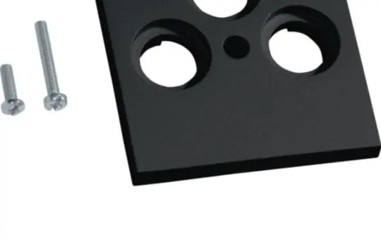 HAGER GZSAT3A9011 antenna cover 3-fold | graphite black